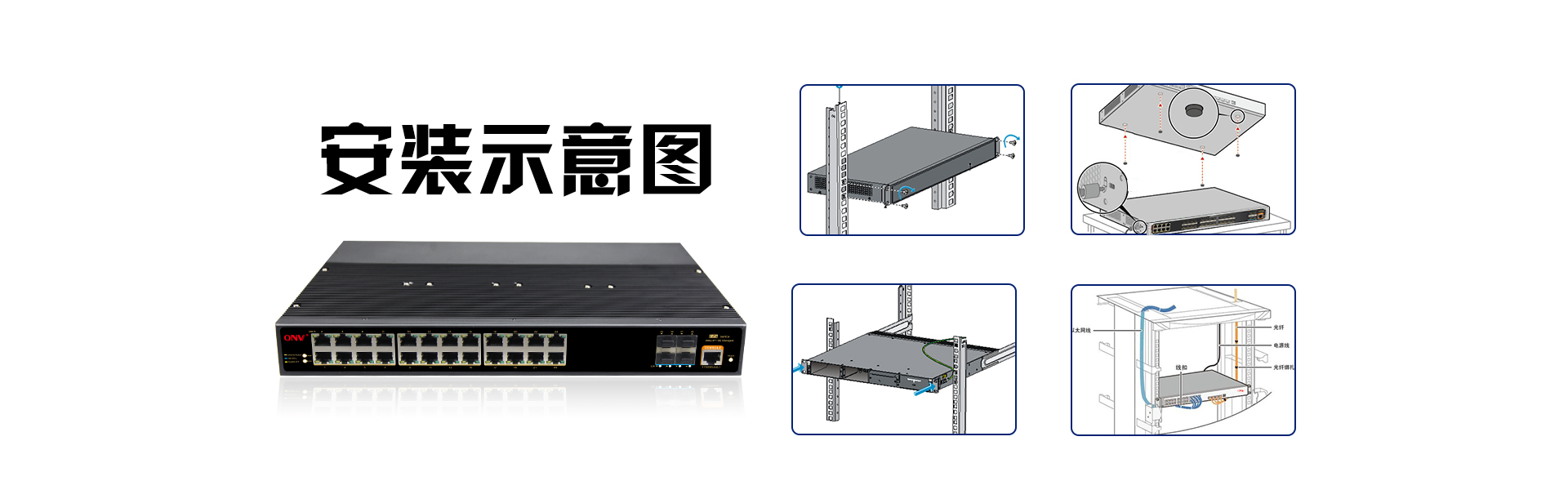交換機(jī)安裝-機(jī)架式交換機(jī)